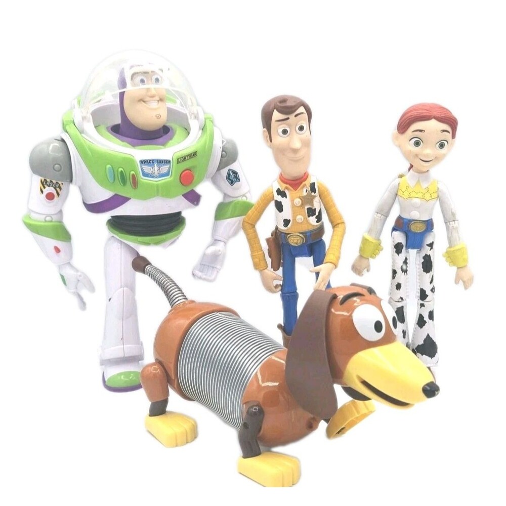 Disney Pixar Toy Story Figure Lot Buzz Lightyear Woody Jessie Slinky Dog Mattel
